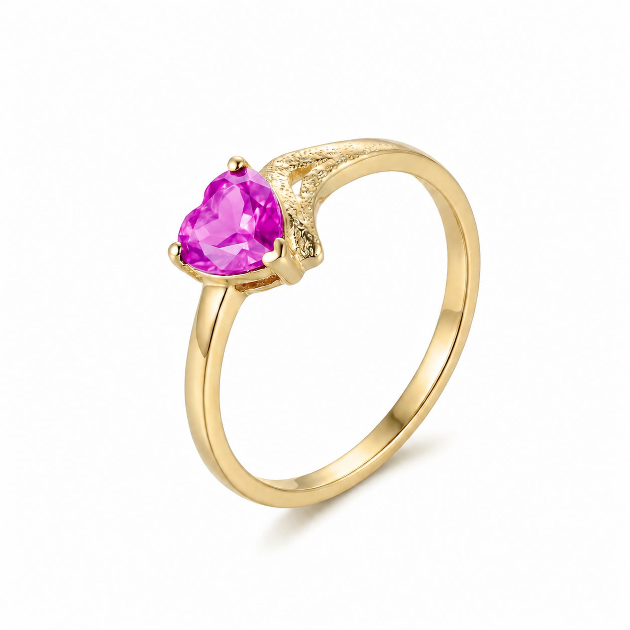 Yellow Gold Eternal Ring Sapphire 10K — Elena