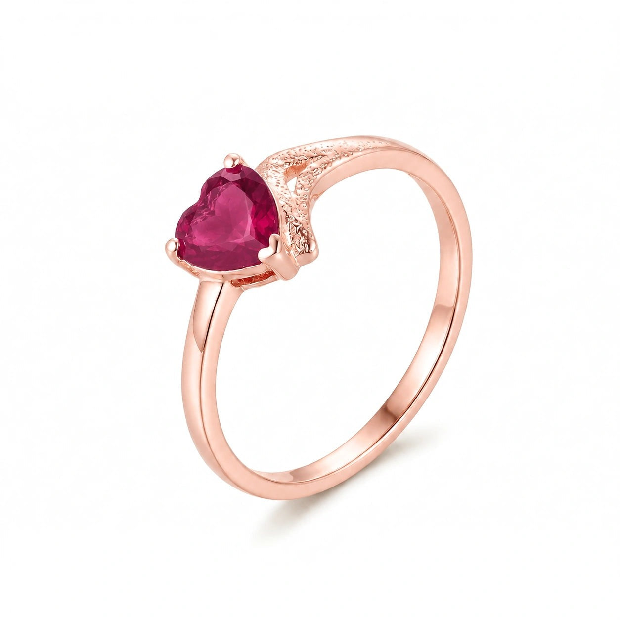 Rose Gold Eternal Ring Ruby 10K — Elena
