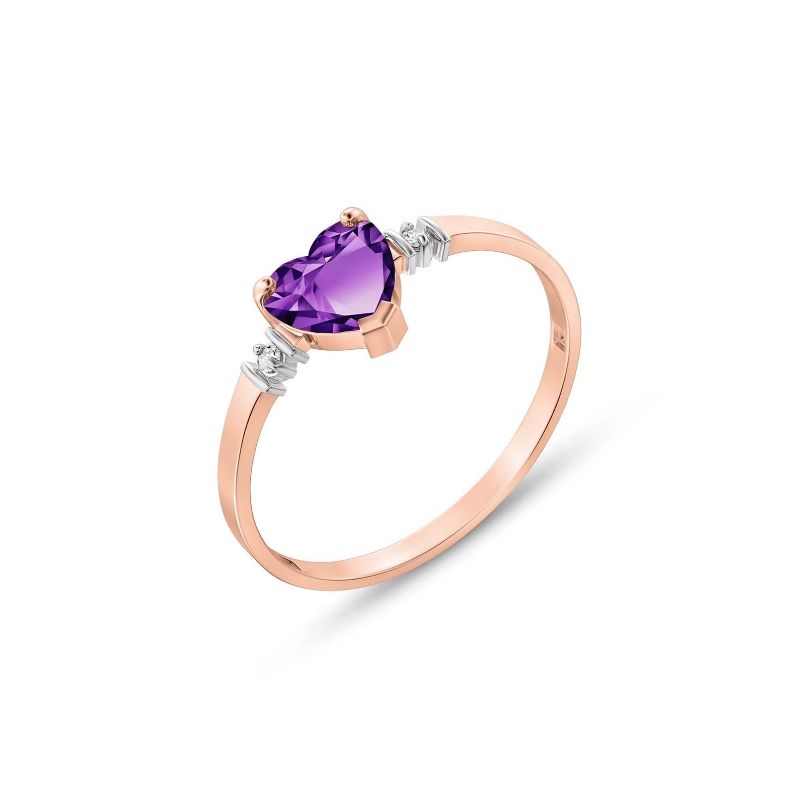 Rose Gold Diamond & Amethyst — Viola