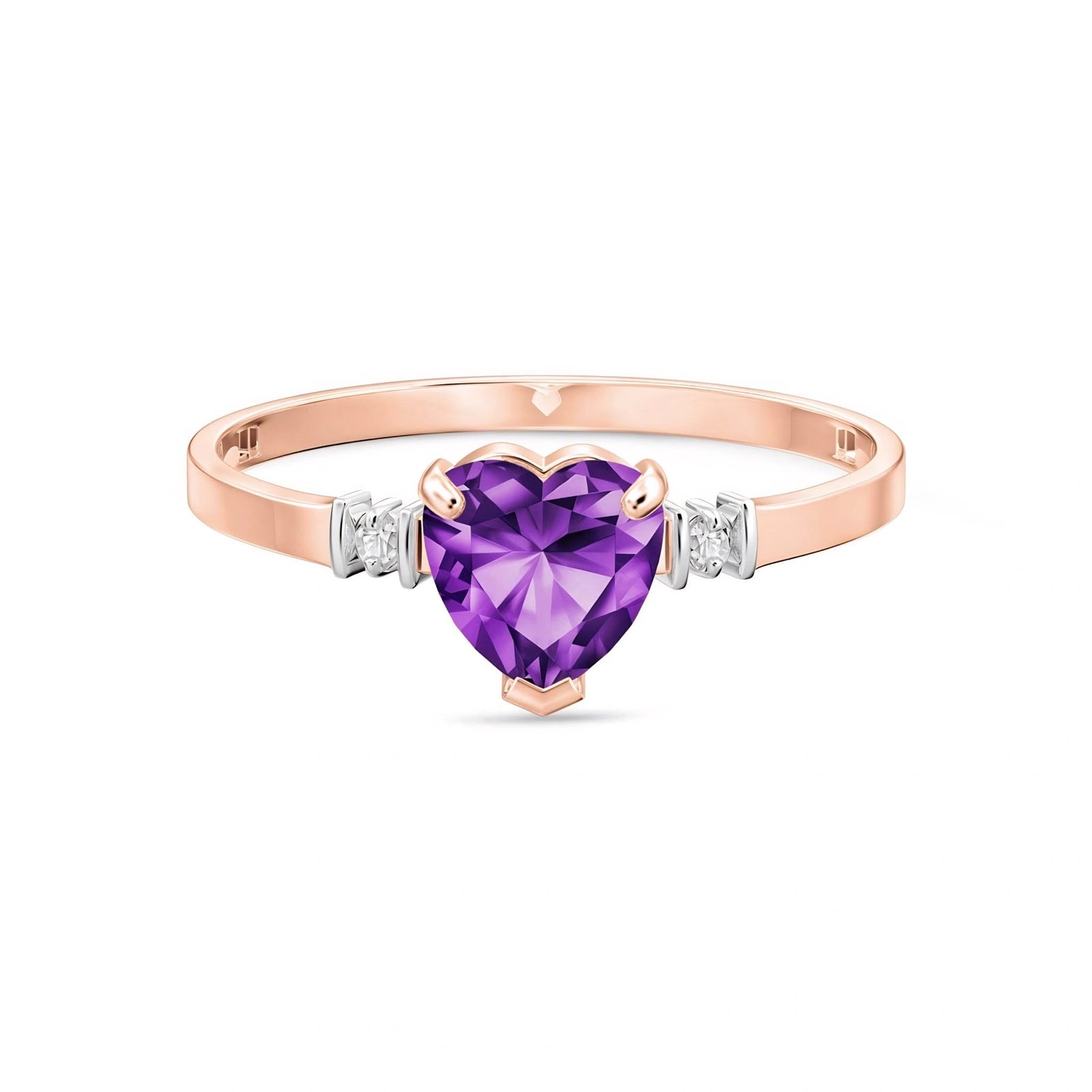 Rose Gold Diamond & Amethyst — Viola