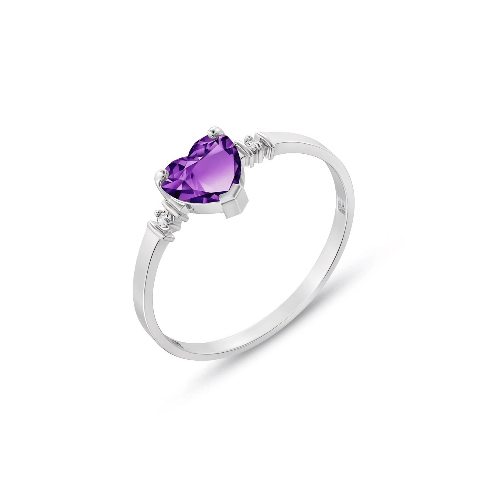White Gold Diamond & Amethyst — Viola