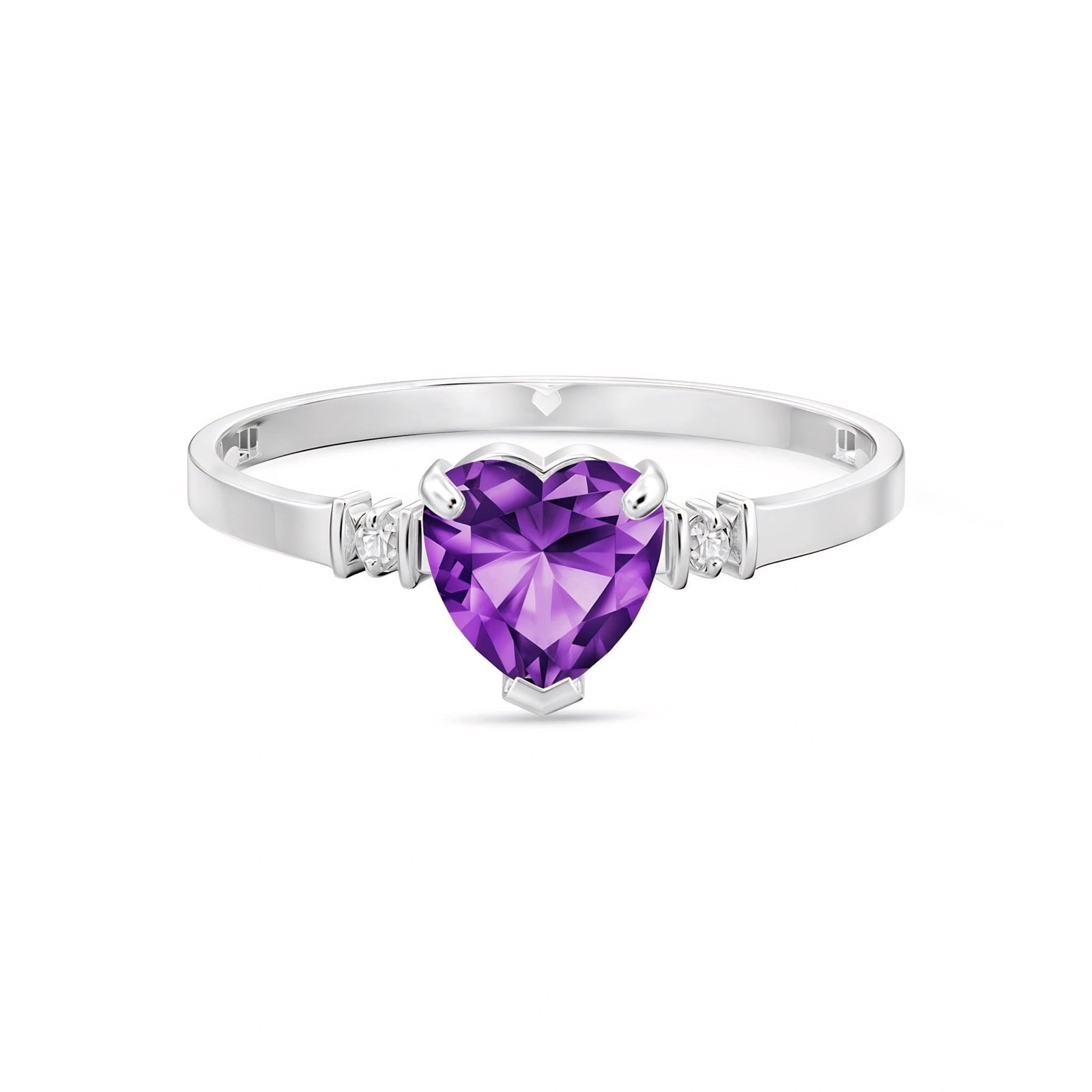 White Gold Diamond & Amethyst — Viola