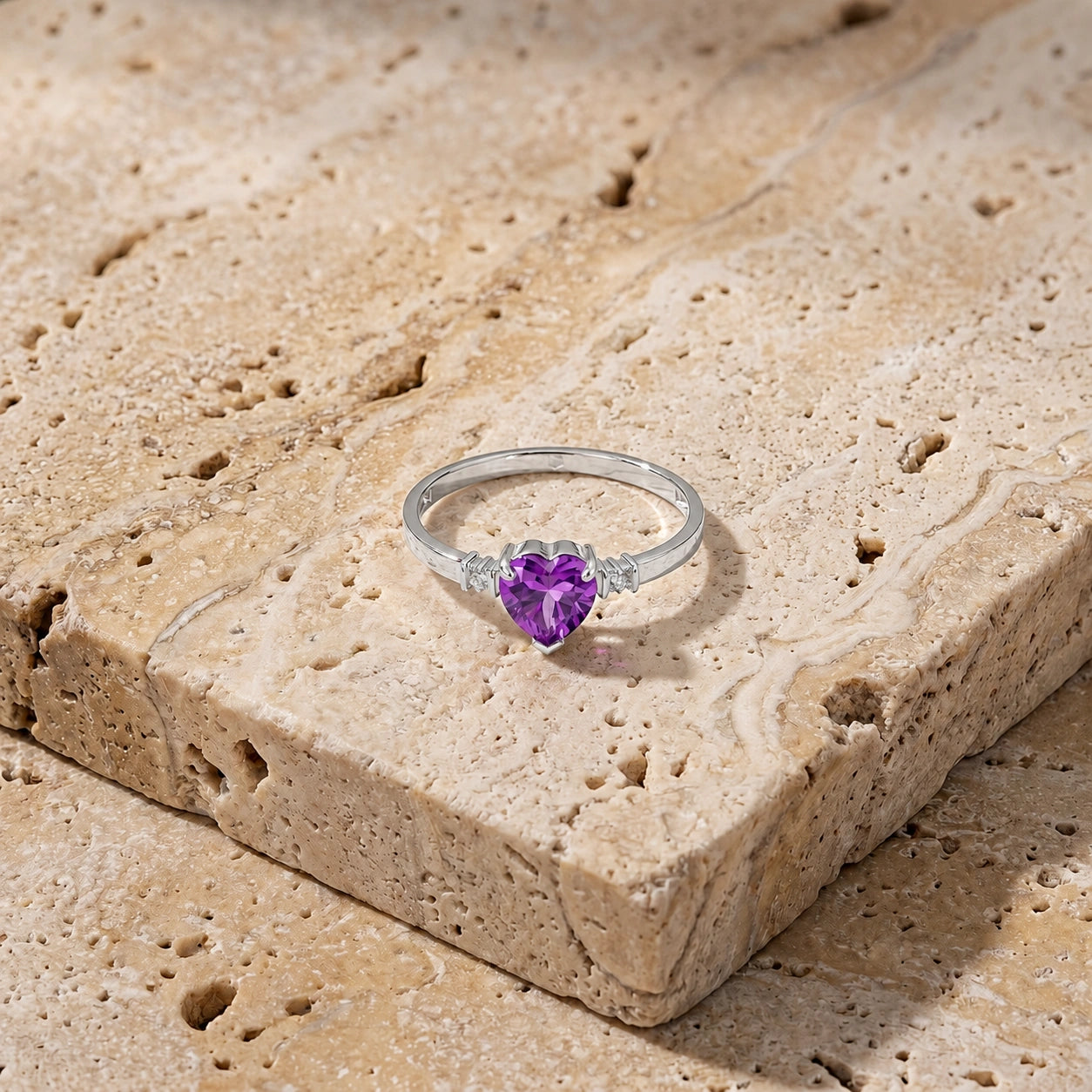 White Gold Diamond & Amethyst — Viola