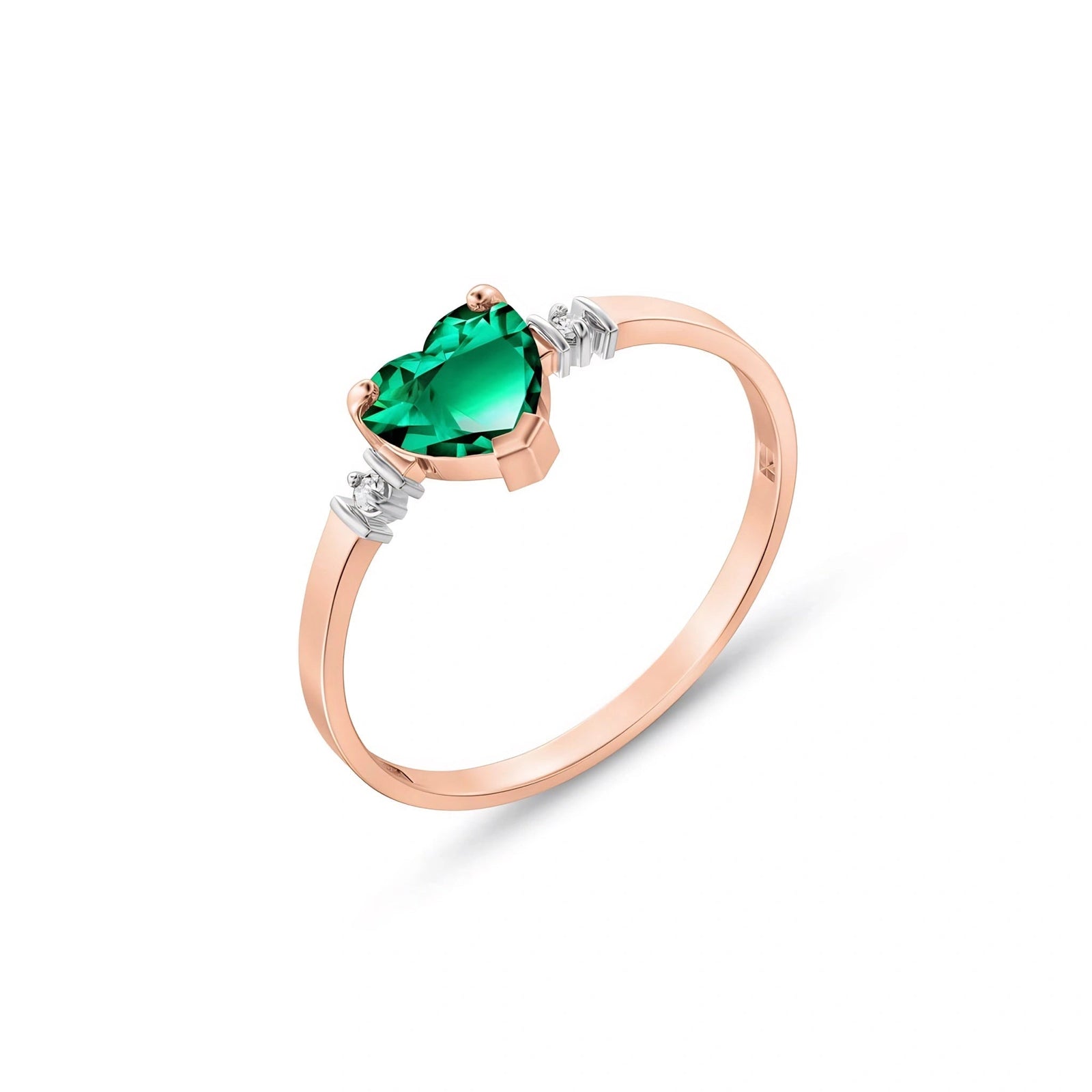 Rose Gold Diamond & Emerald — Viola