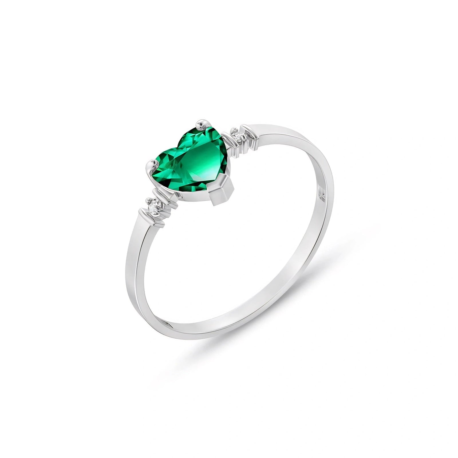 White Gold Diamond & Emerald — Viola
