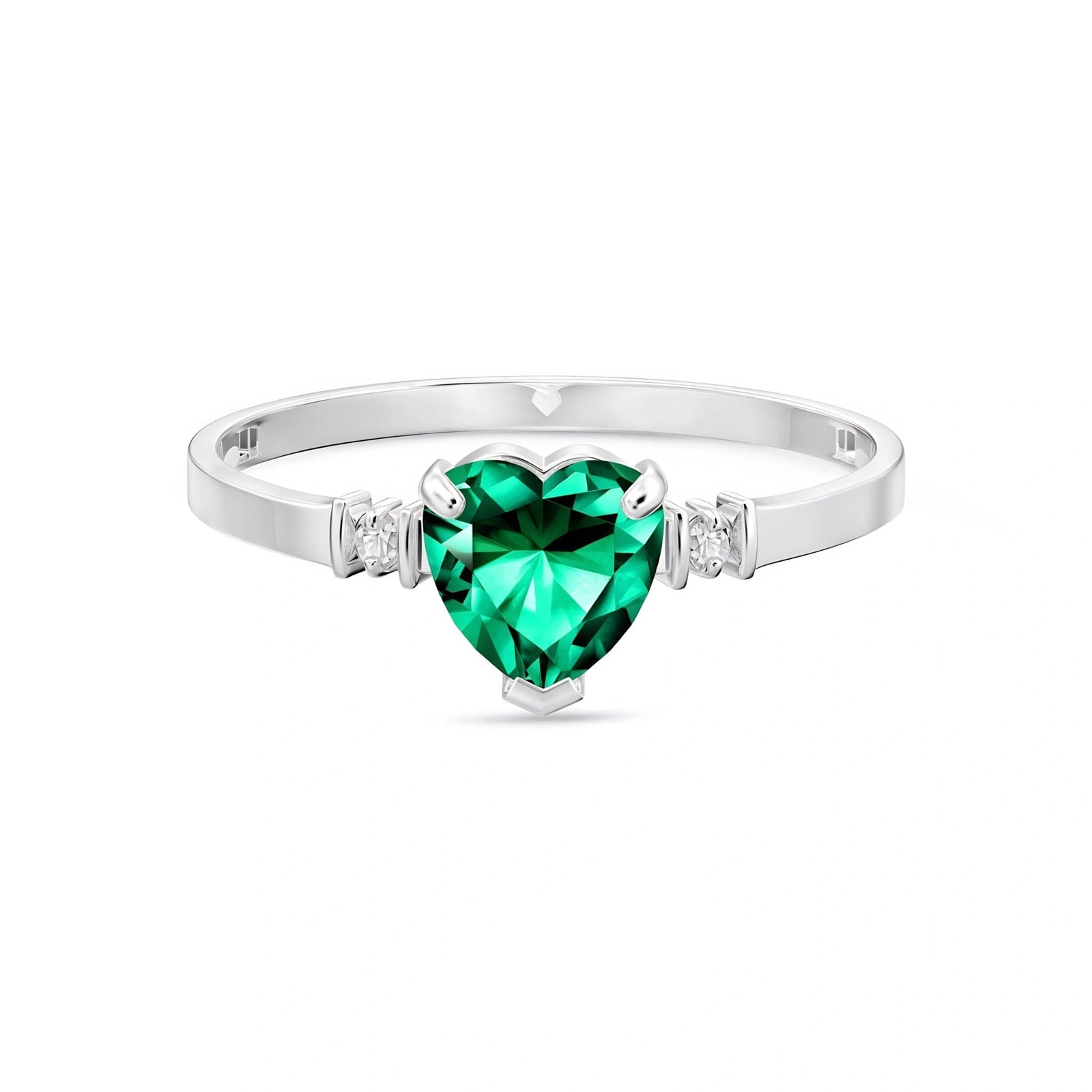 White Gold Diamond & Emerald — Viola