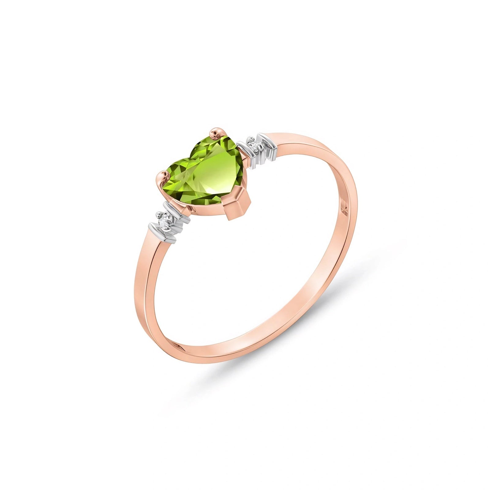 Rose Gold Diamond & Peridot — Viola
