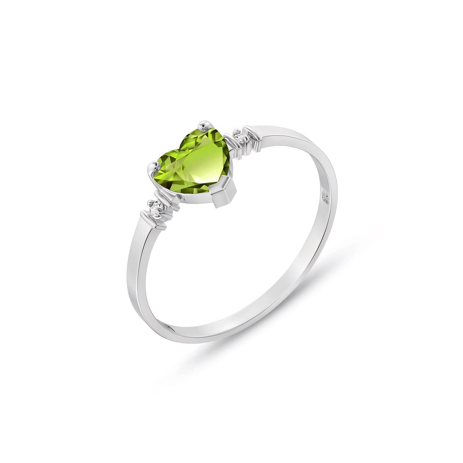 White Gold Diamond & Peridot — Viola