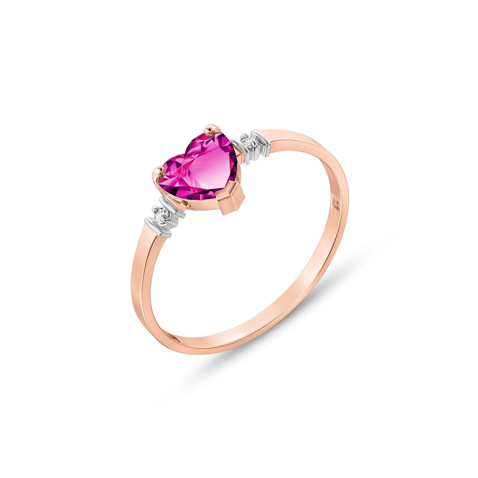 Rose Gold Diamond & Pink Topaz — Viola