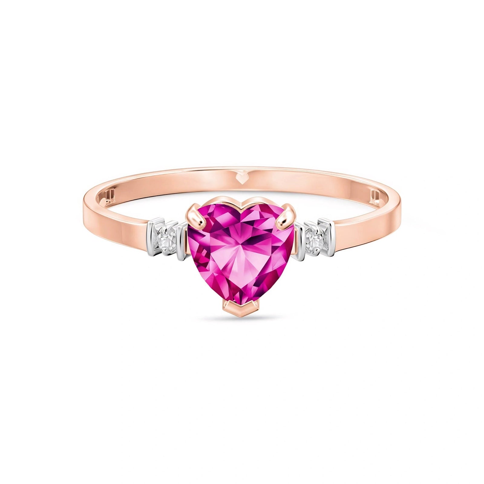 Rose Gold Diamond & Pink Topaz — Viola