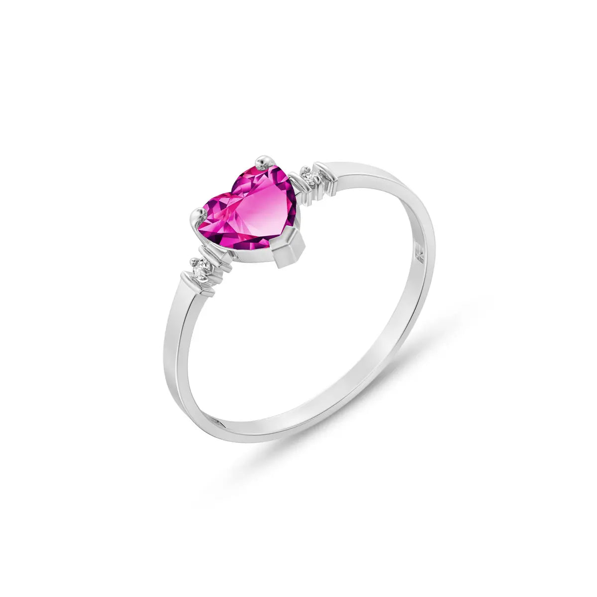 White Gold Diamond & Pink Topaz — Viola