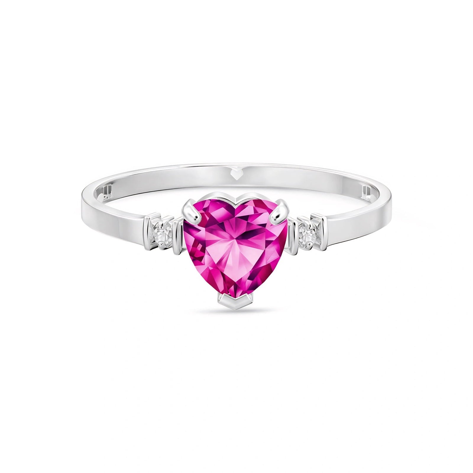 White Gold Diamond & Pink Topaz — Viola