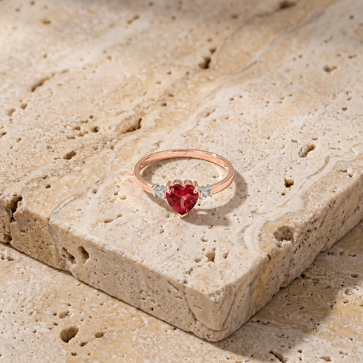 Rose Gold Diamond & Ruby — Viola