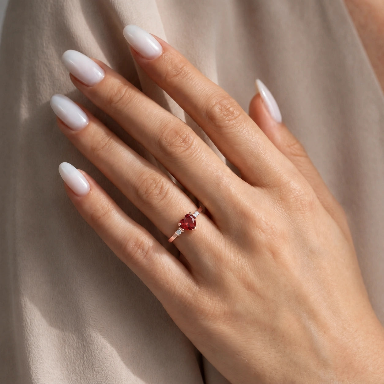 Rose Gold Diamond & Ruby — Viola