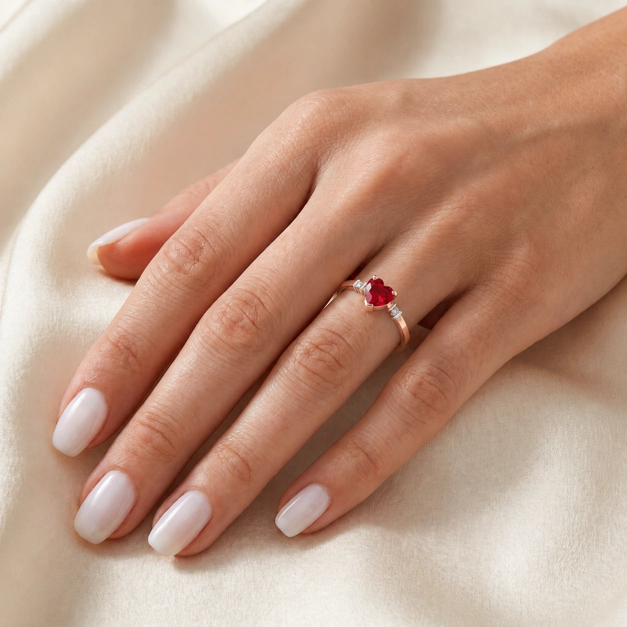 Rose Gold Diamond & Ruby — Viola