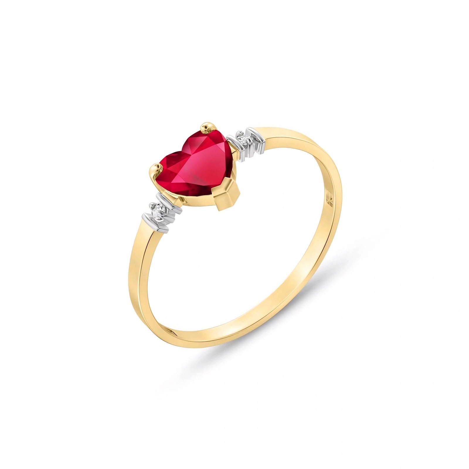 Yellow Gold Diamond & Ruby — Viola