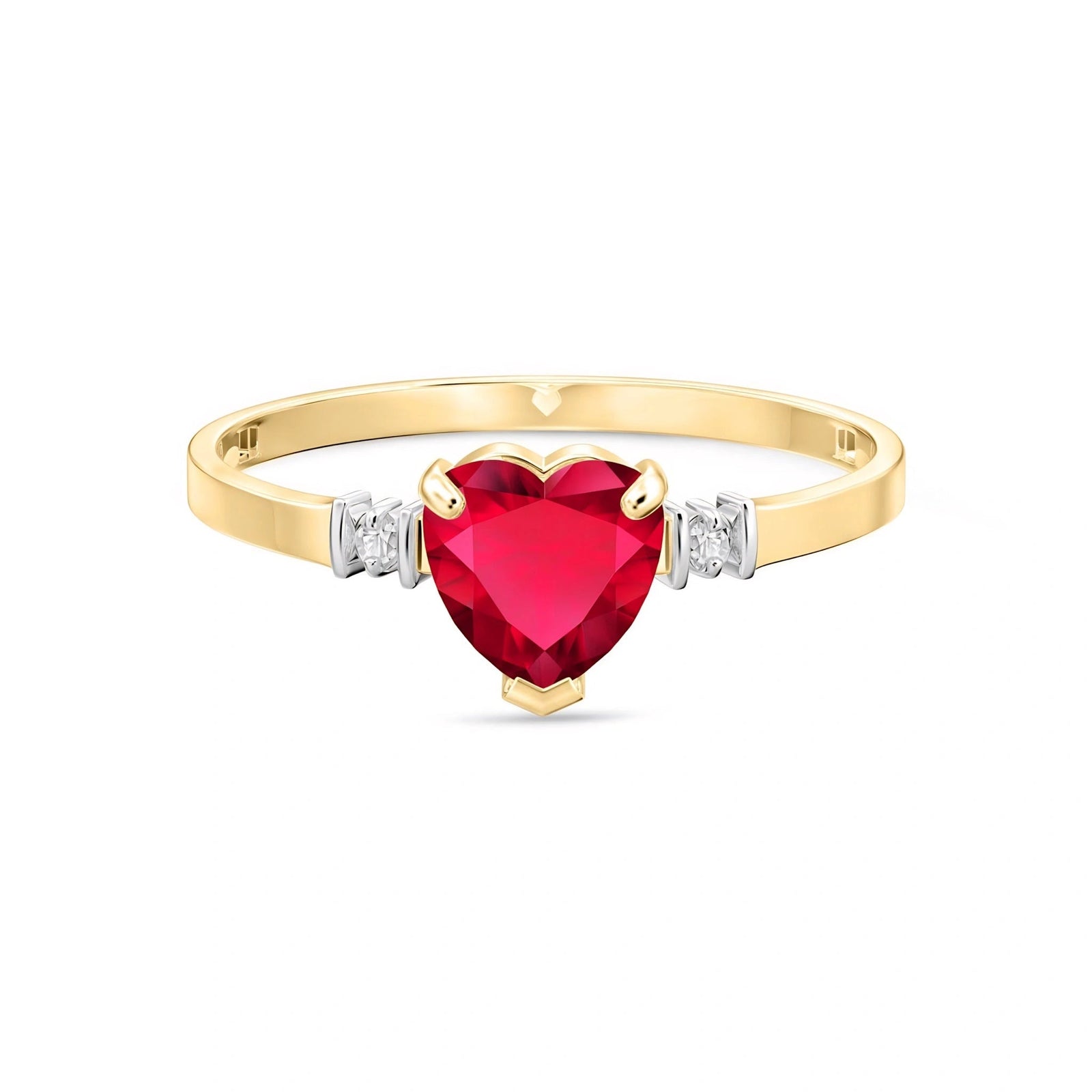 Yellow Gold Diamond & Ruby — Viola