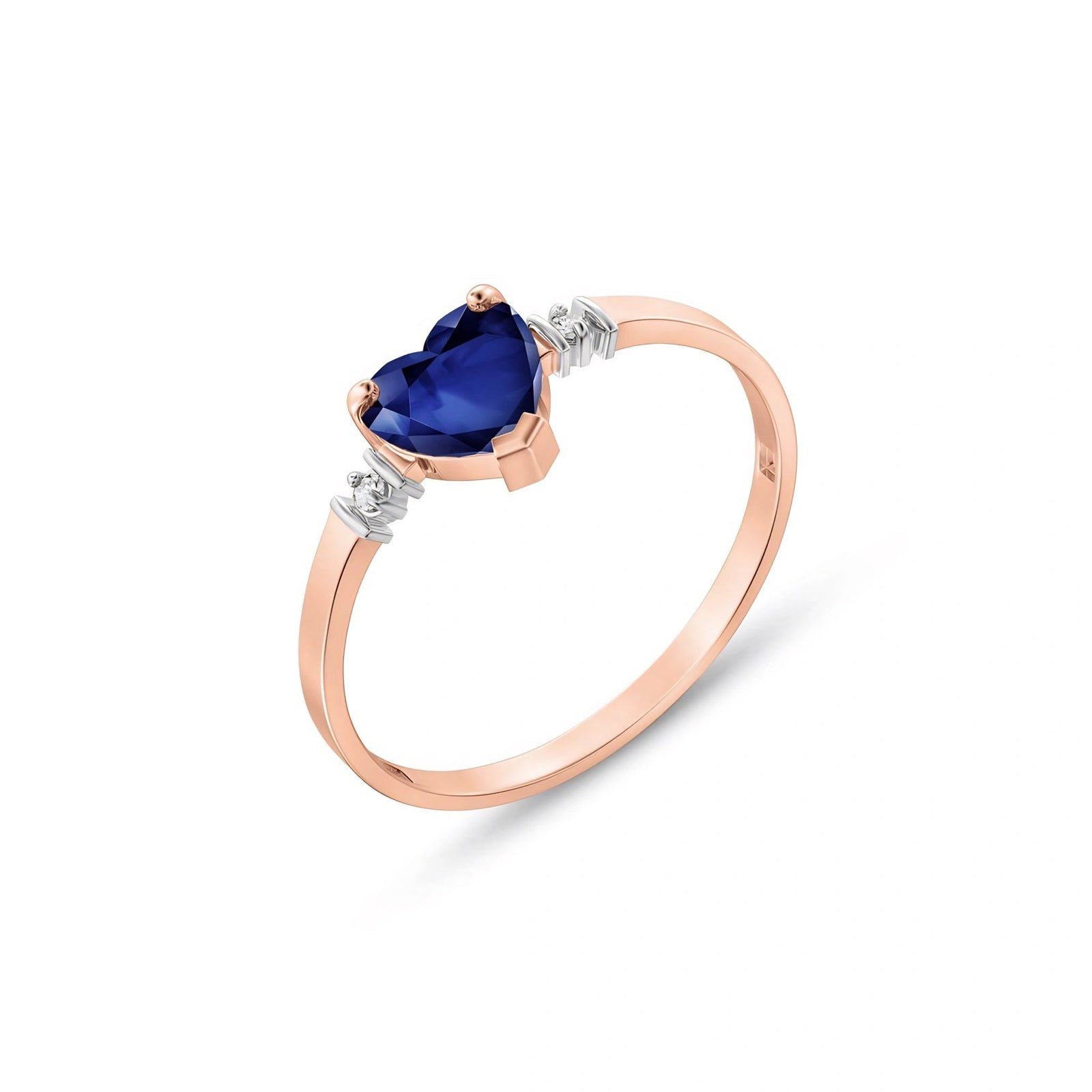 Rose Gold Diamond & Sapphire — Viola