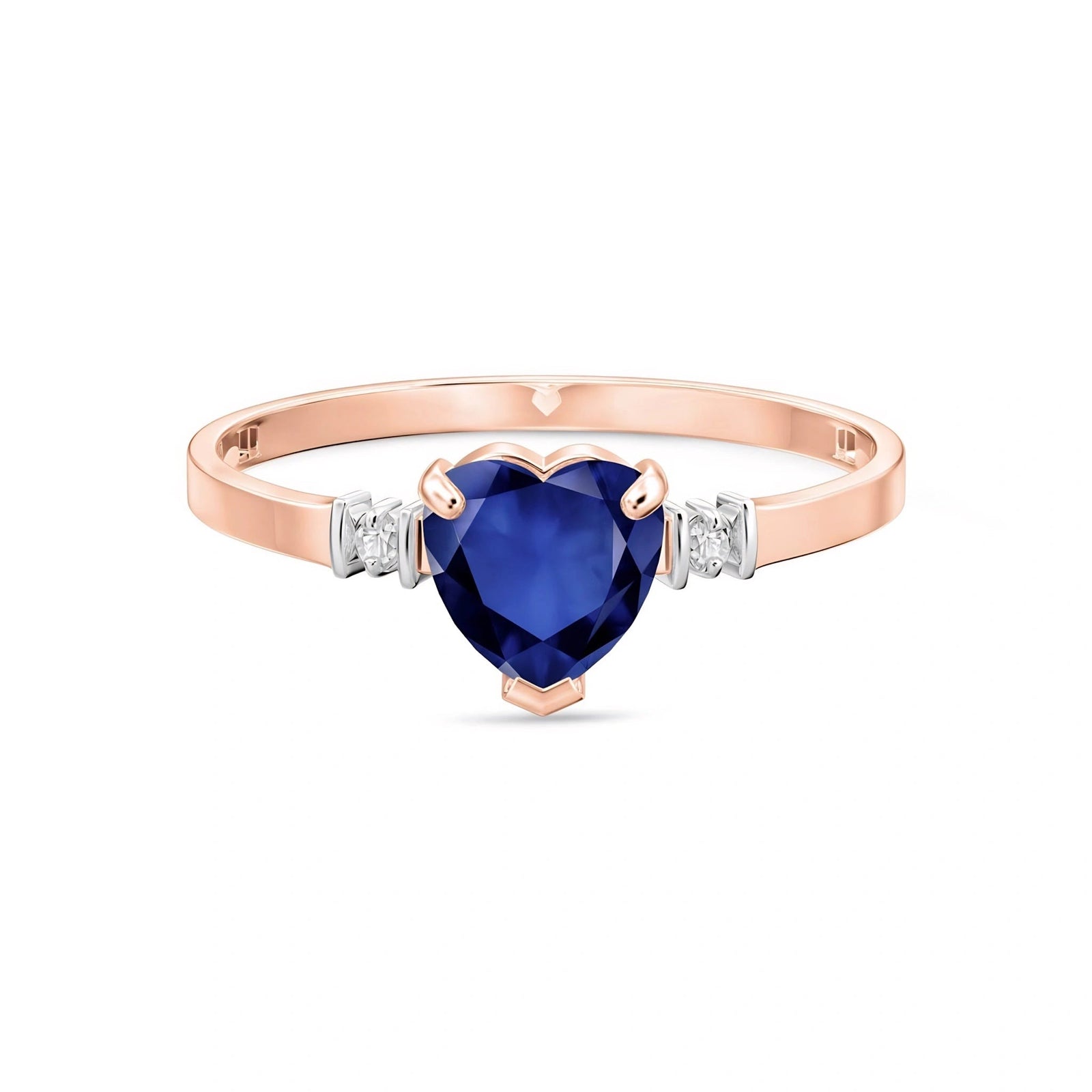 Rose Gold Diamond & Sapphire — Viola
