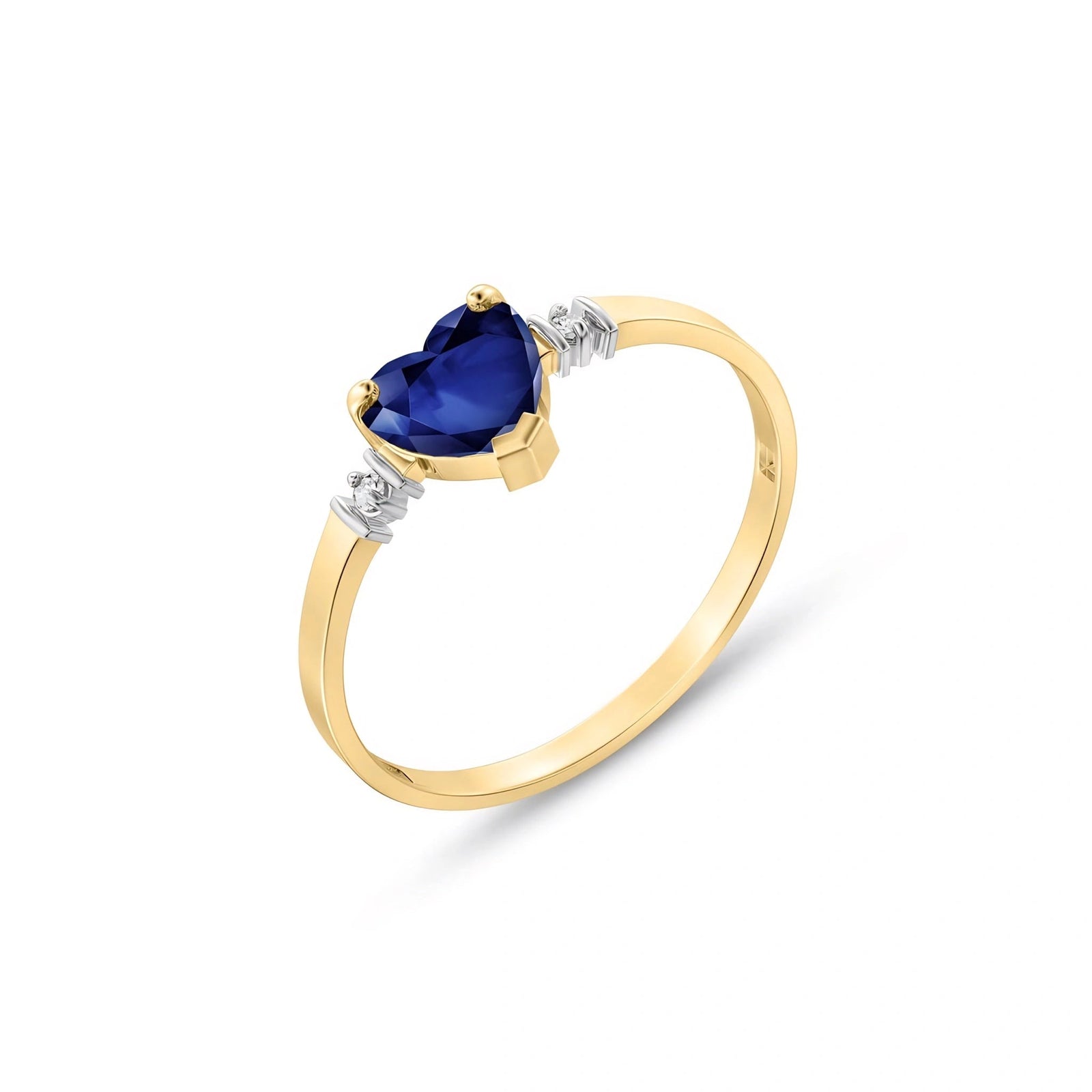 Yellow Gold Diamond & Sapphire — Viola