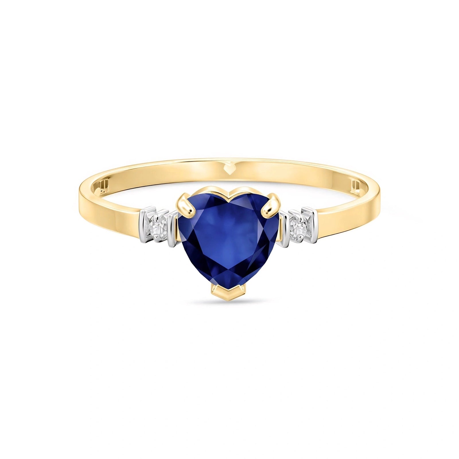 Yellow Gold Diamond & Sapphire — Viola
