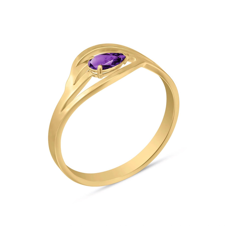 Yellow Gold Amethyst — Violante