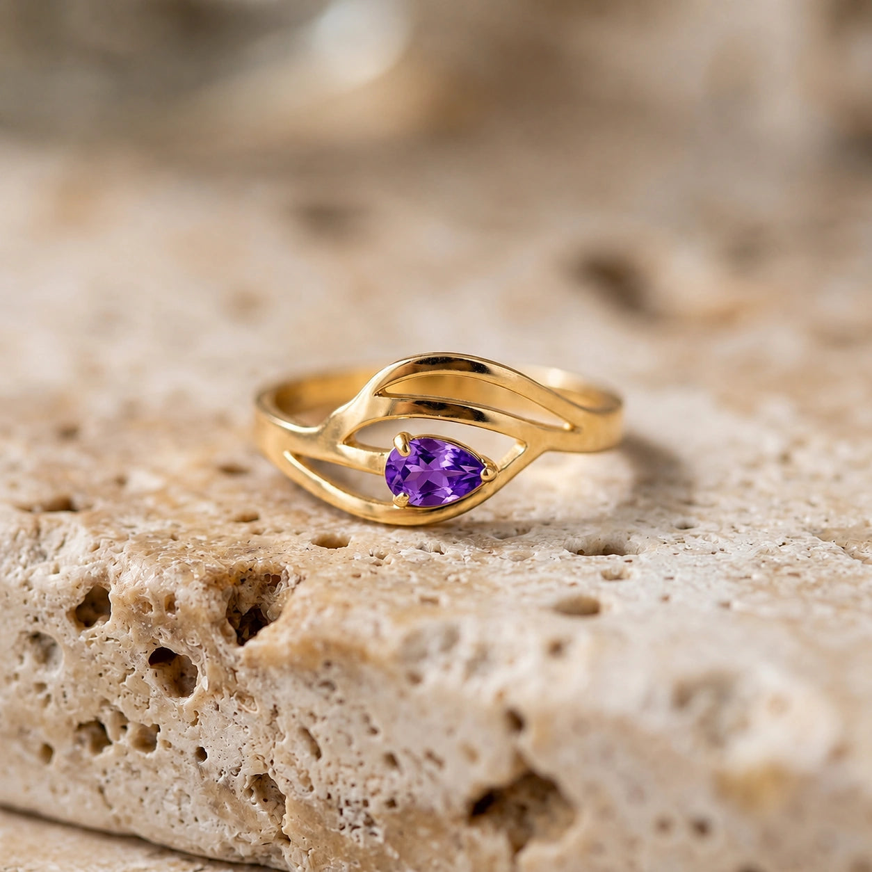 Yellow Gold Amethyst — Violante