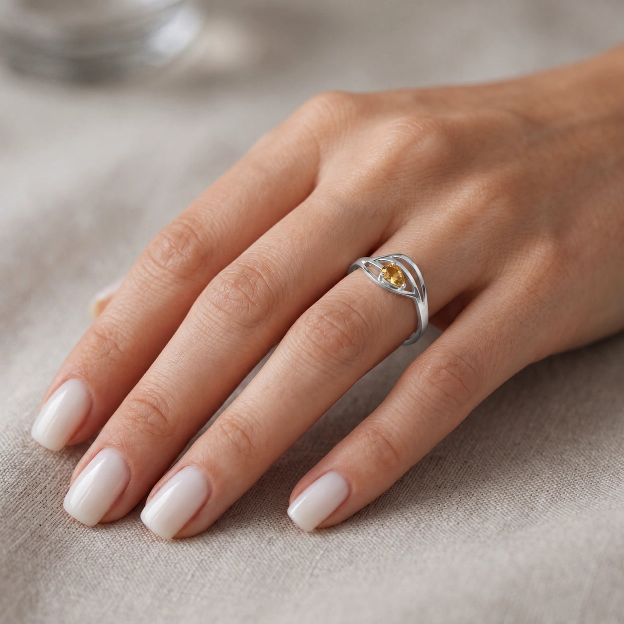 White Gold Citrine — Violante