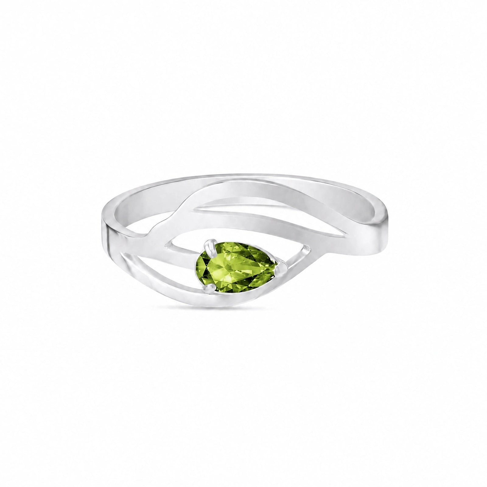 White Gold Peridot — Violante