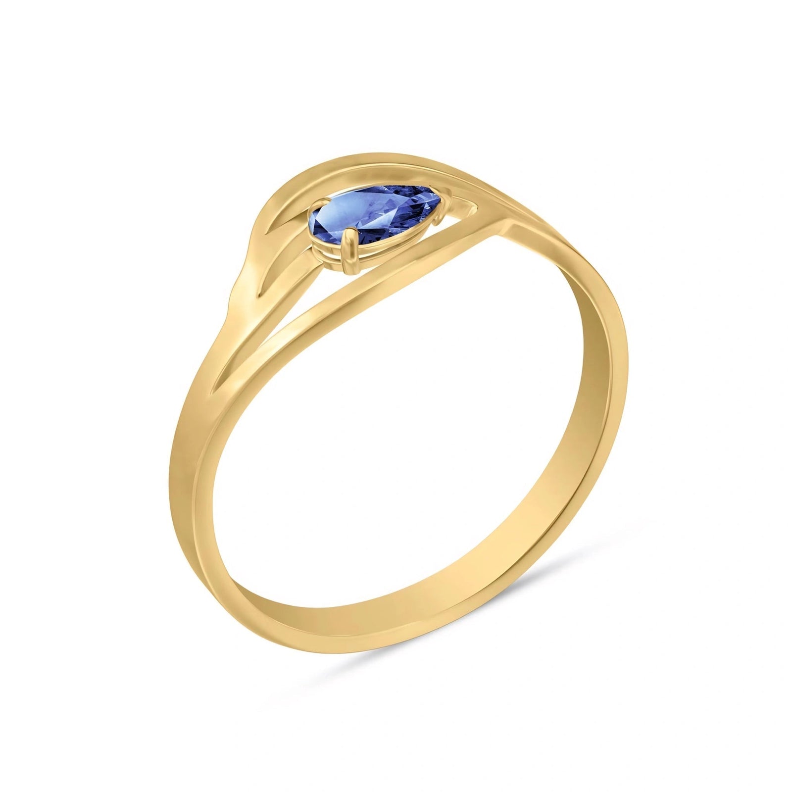 Yellow Gold Tanzanite — Violante
