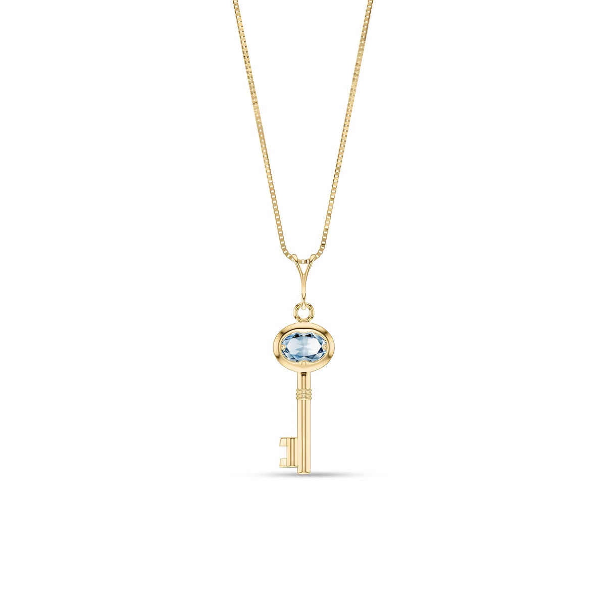 Yellow Gold Pendant Necklace Peridot 10K — Marcella