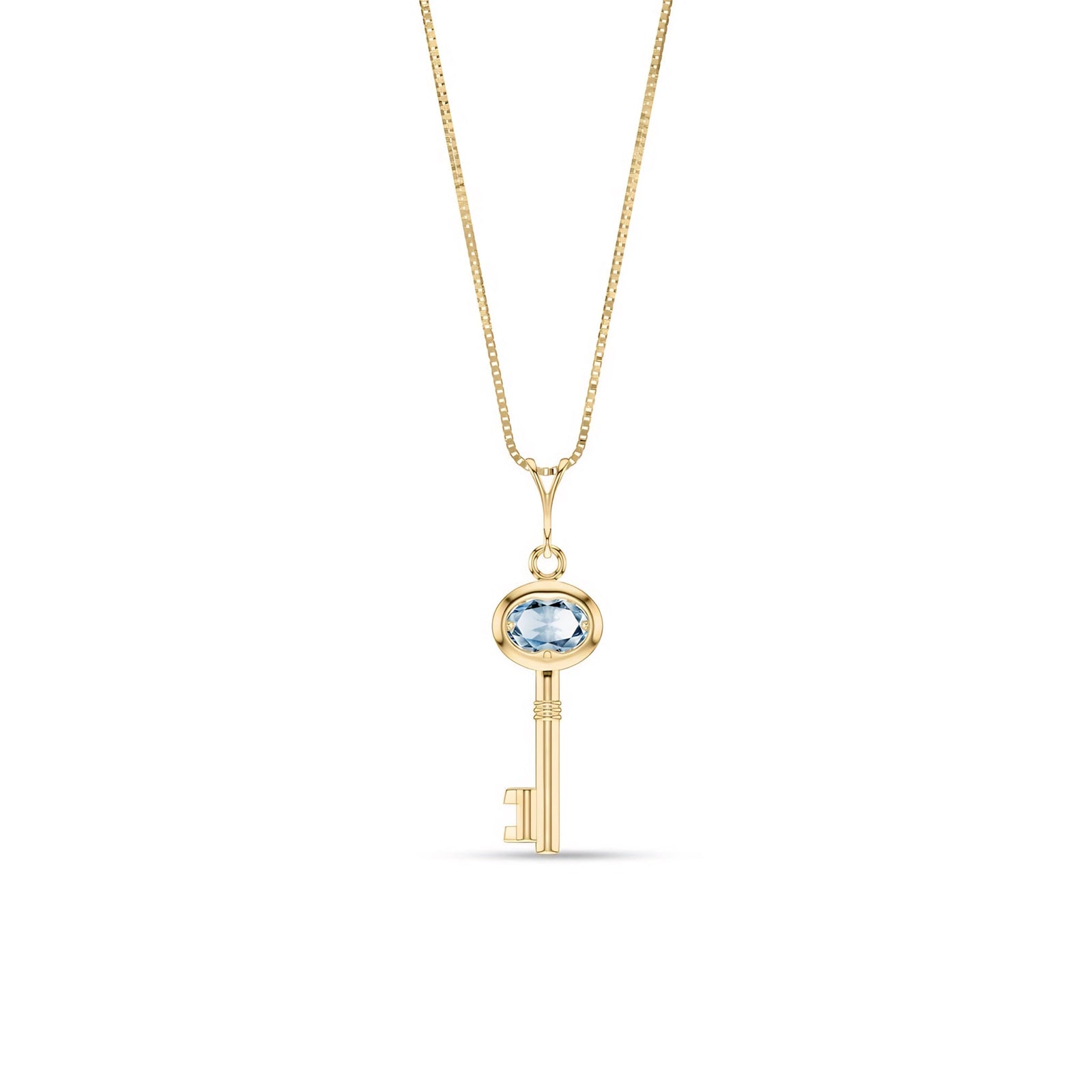 Yellow Gold Pendant Necklace Peridot 10K — Marcella