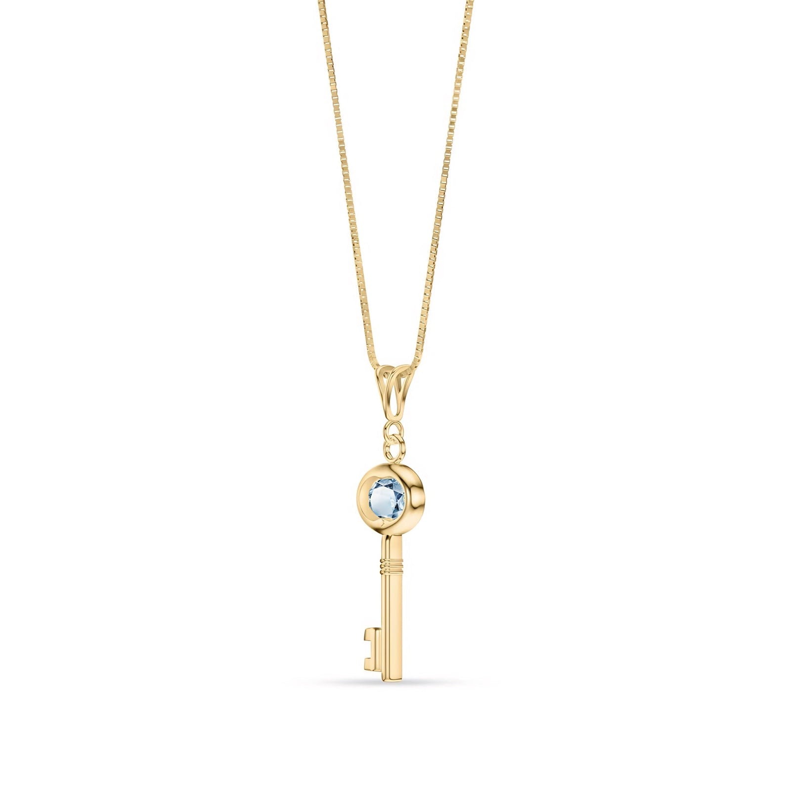 Yellow Gold Pendant Necklace Peridot 10K — Marcella