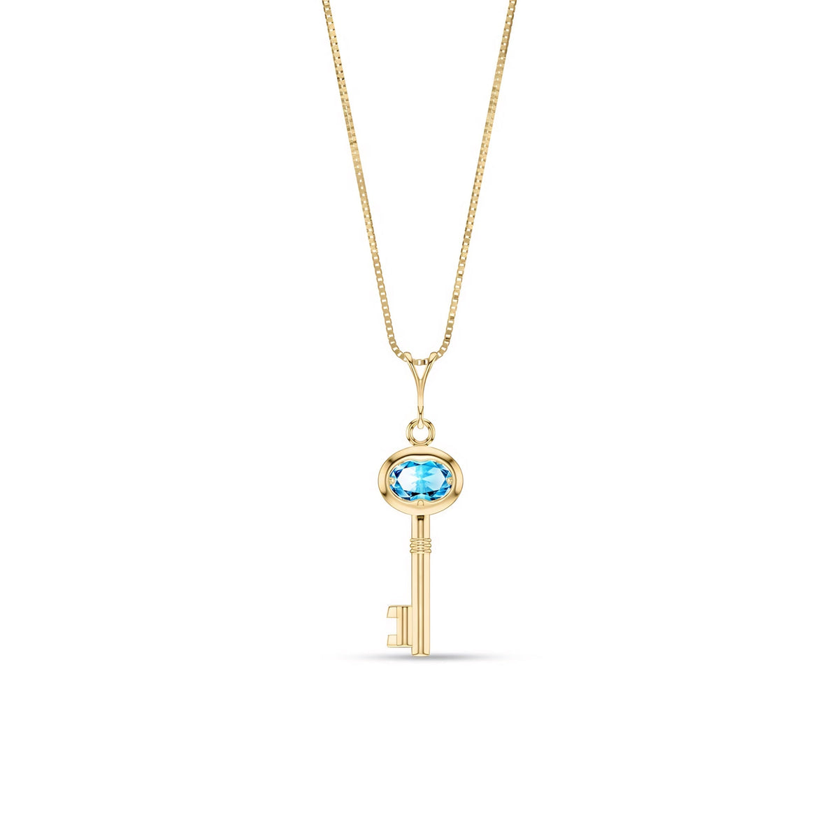 Yellow Gold Pendant Necklace Citrine 10K — Marcella