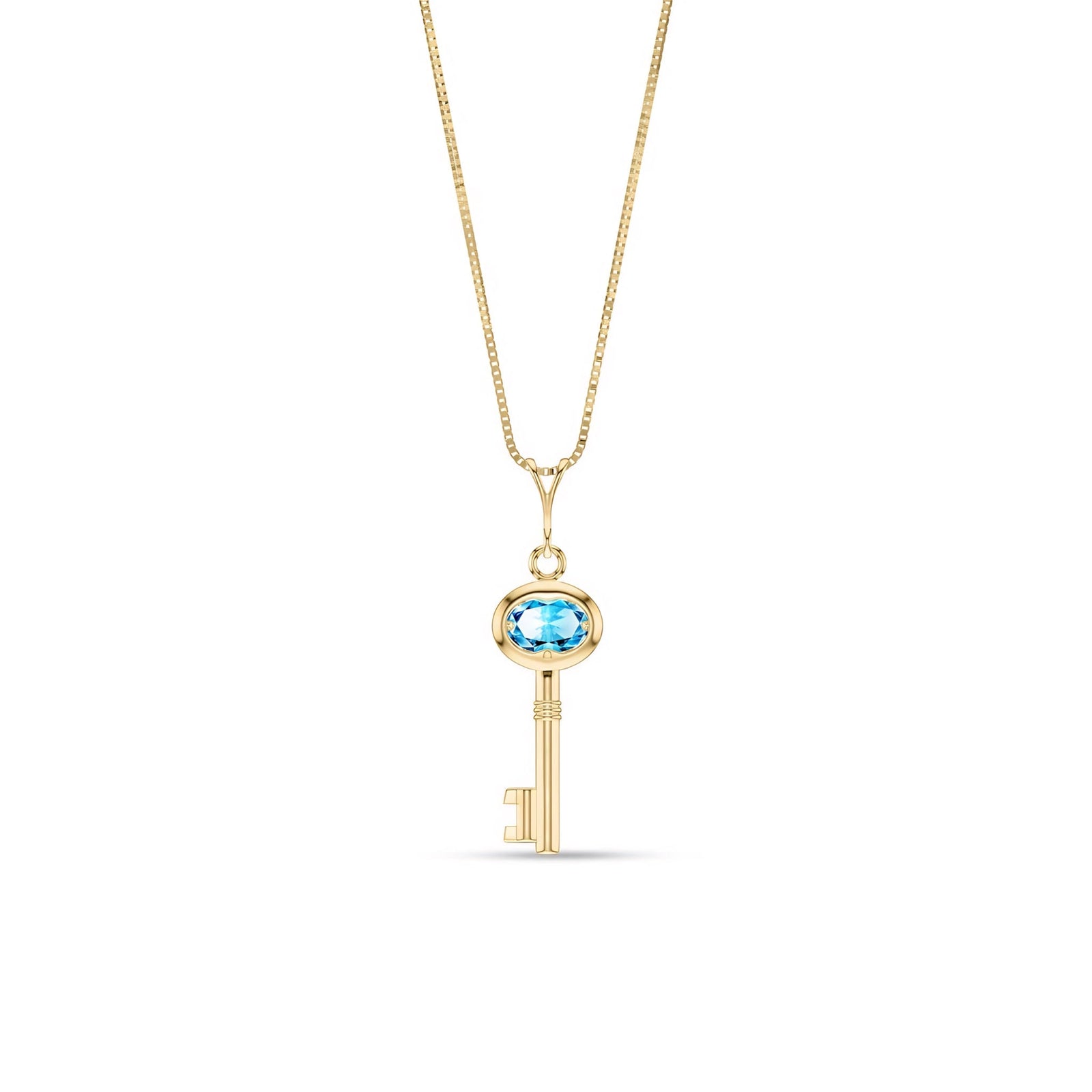 Yellow Gold Pendant Necklace Citrine 10K — Marcella