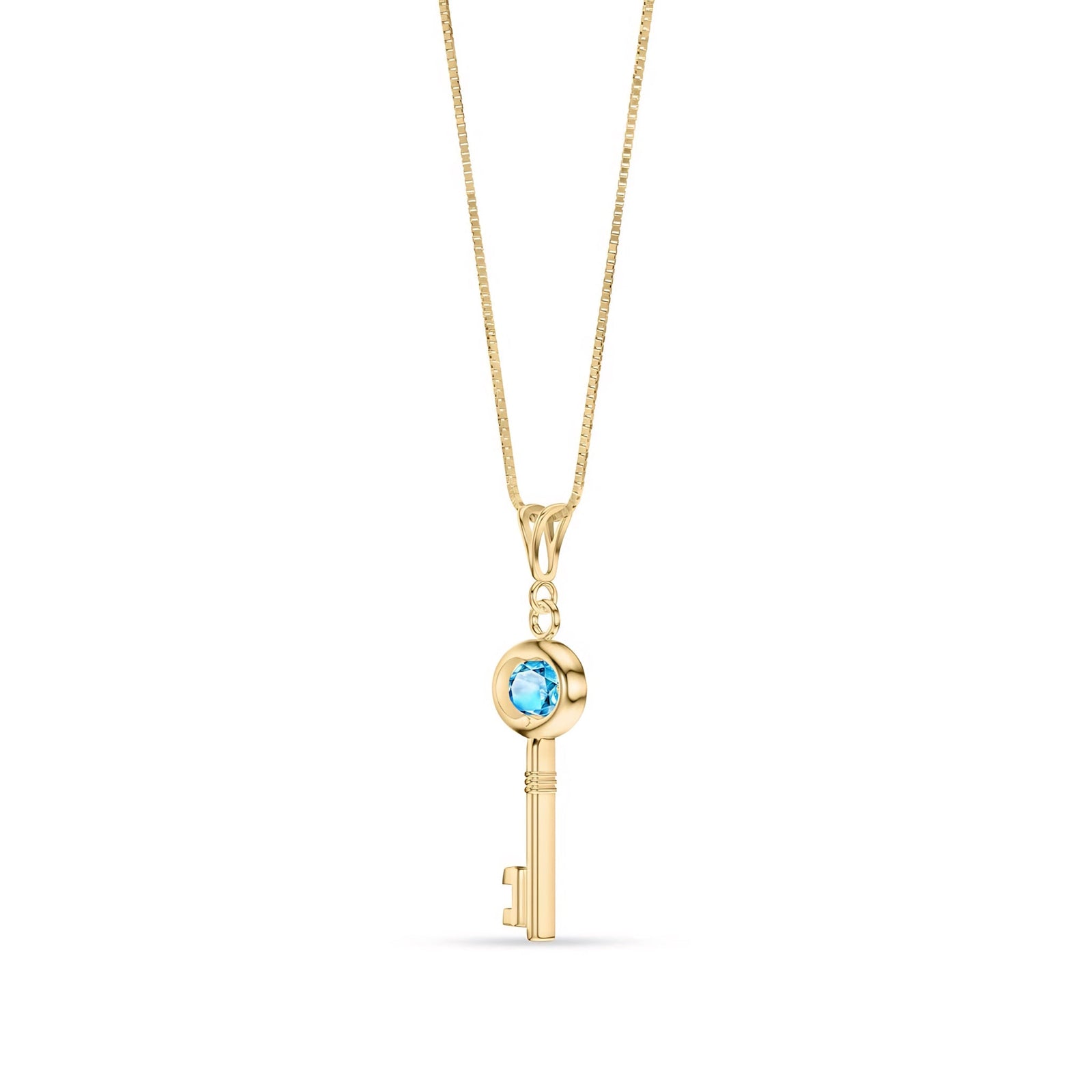 Yellow Gold Pendant Necklace Citrine 10K — Marcella