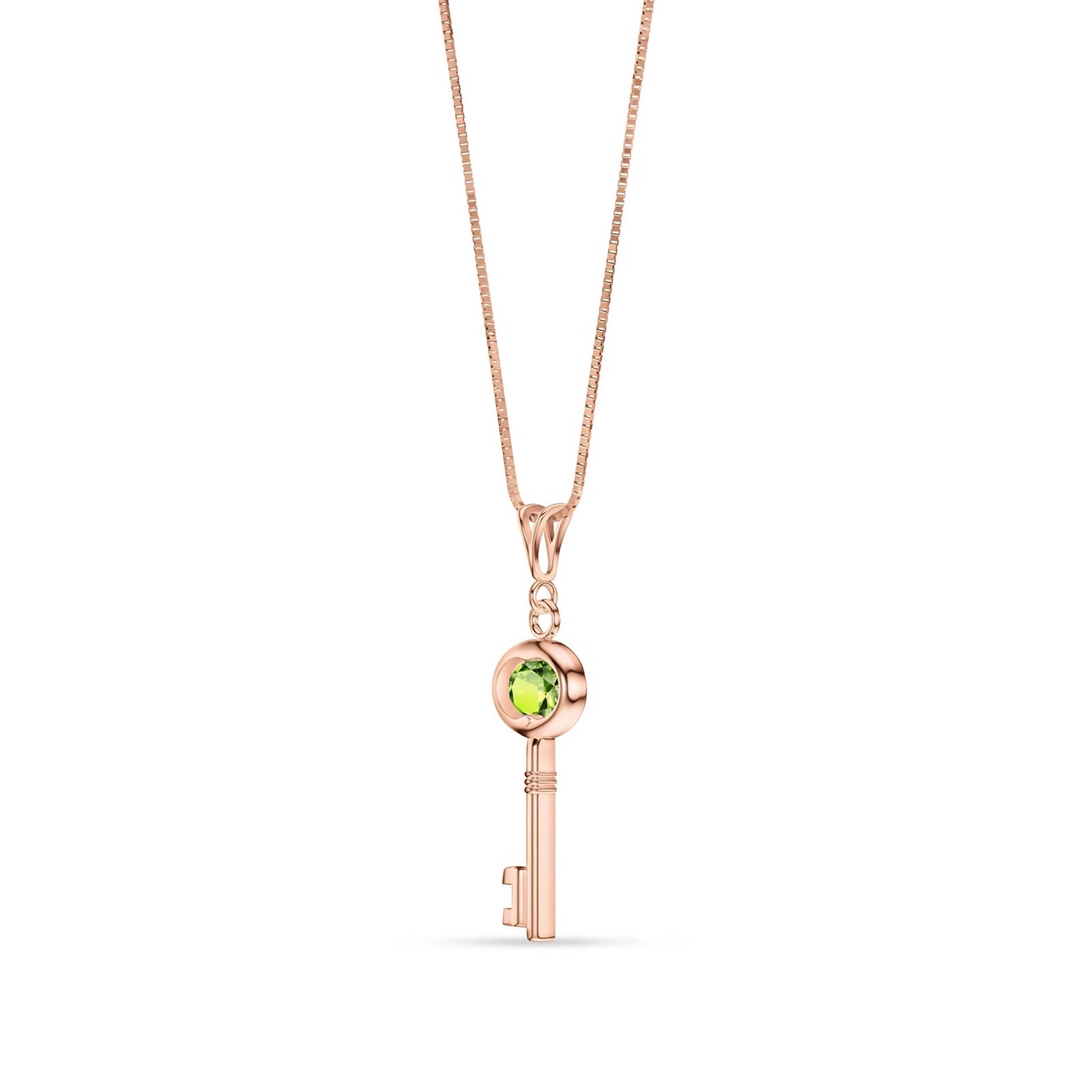 Rose Gold Pendant Necklace Pink Topaz 10K — Marcella