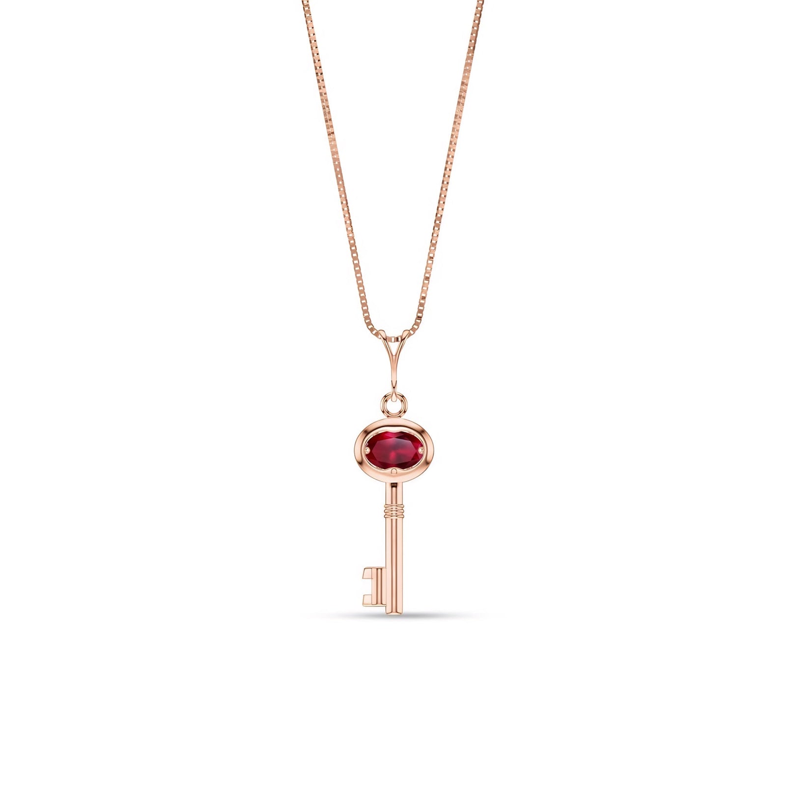 Rose Gold Pendant Necklace Tanzanite 10K — Marcella