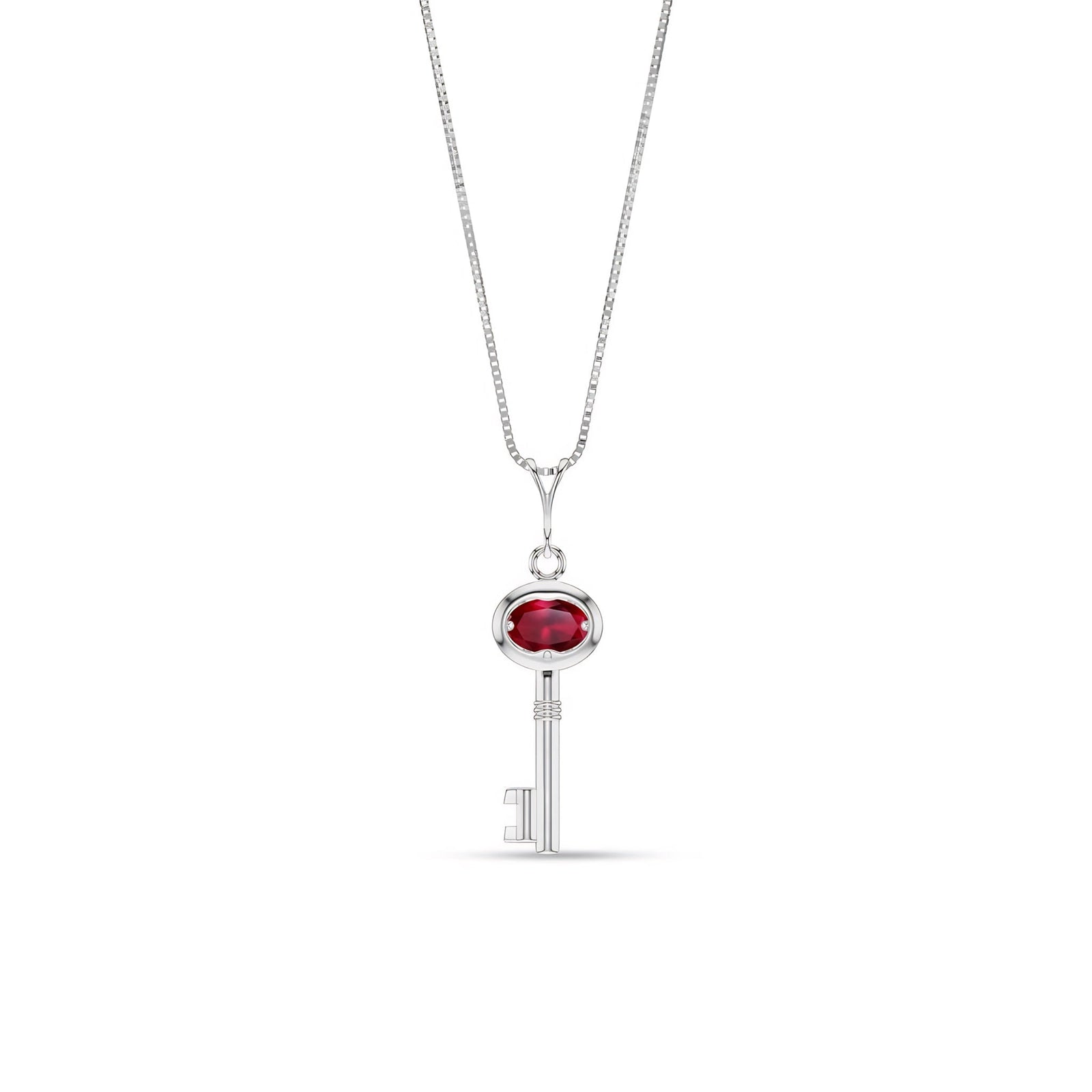 White Gold Pendant Necklace Tanzanite 10K — Marcella