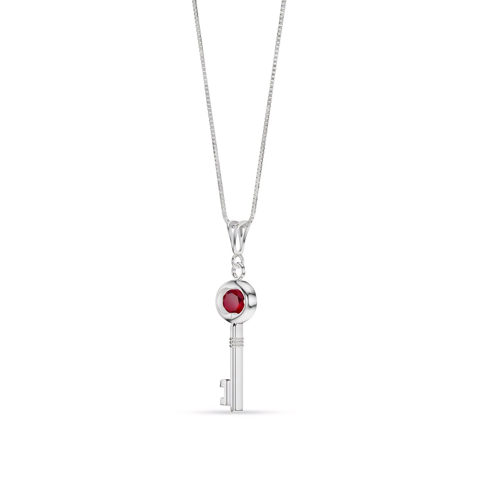 White Gold Pendant Necklace Tanzanite 10K — Marcella