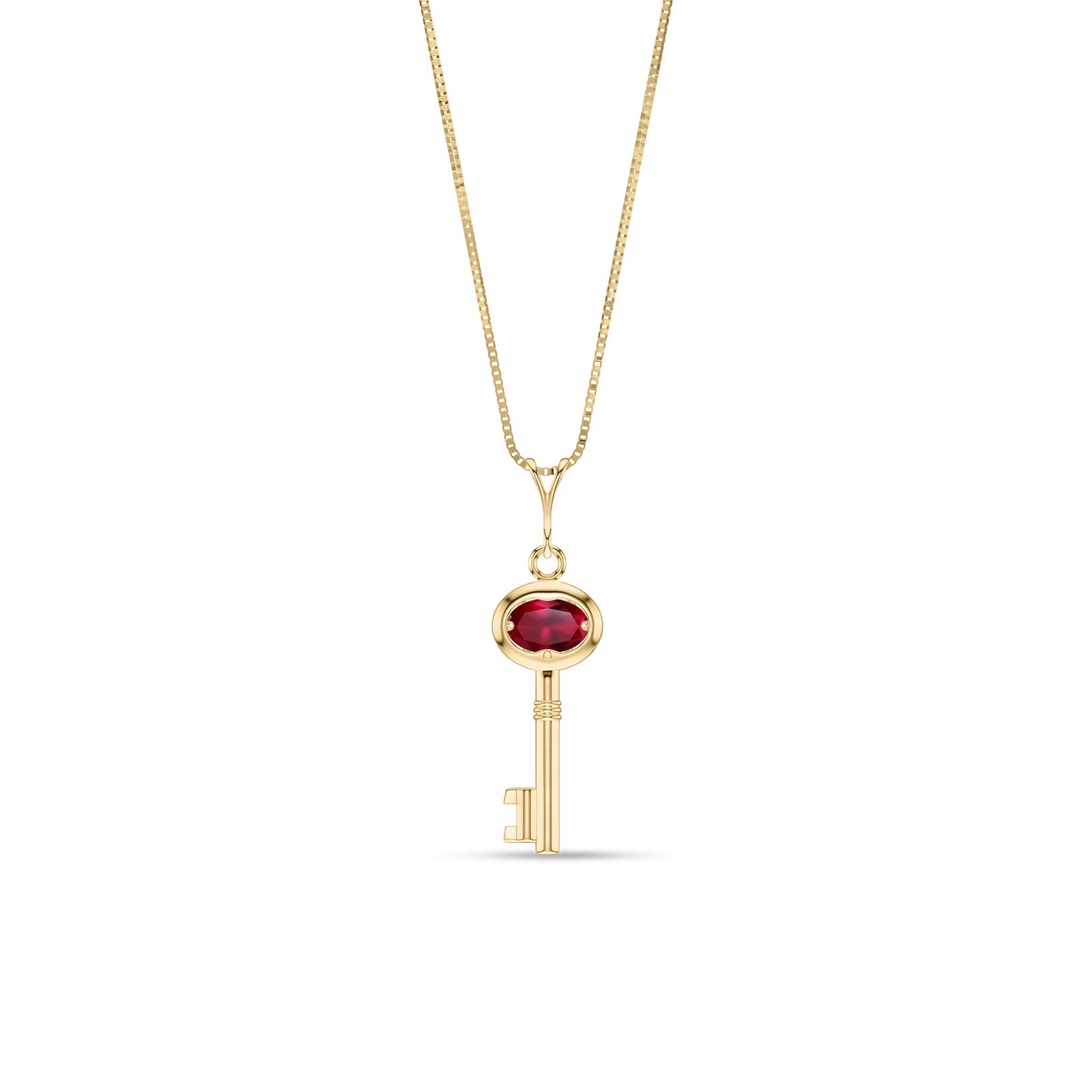 Yellow Gold Pendant Necklace Tanzanite 10K — Marcella