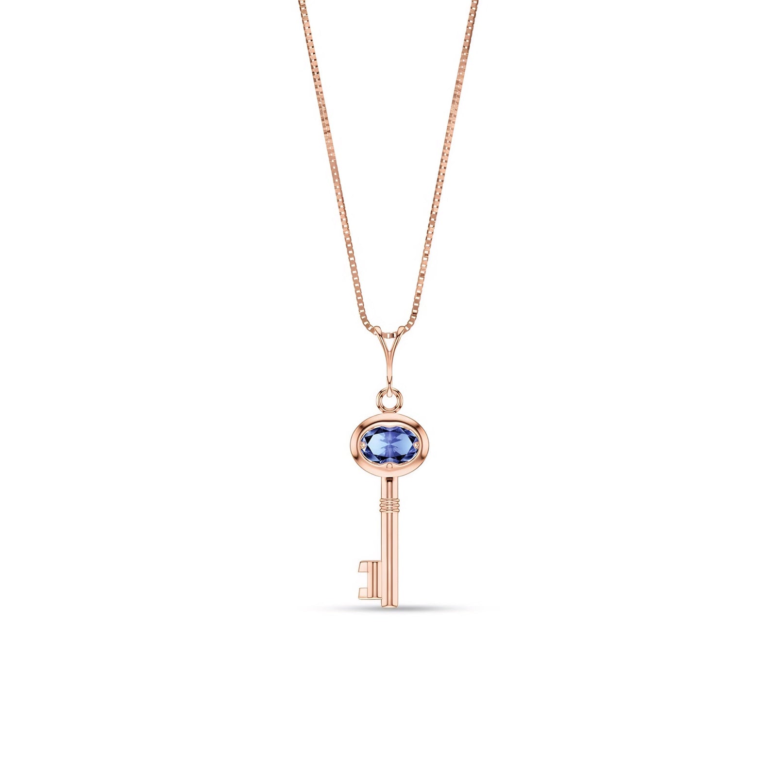 Rose Gold Pendant Necklace Ruby 10K — Marcella