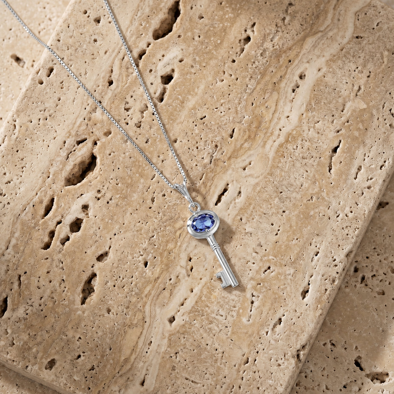 White Gold Pendant Necklace Ruby 10K — Marcella