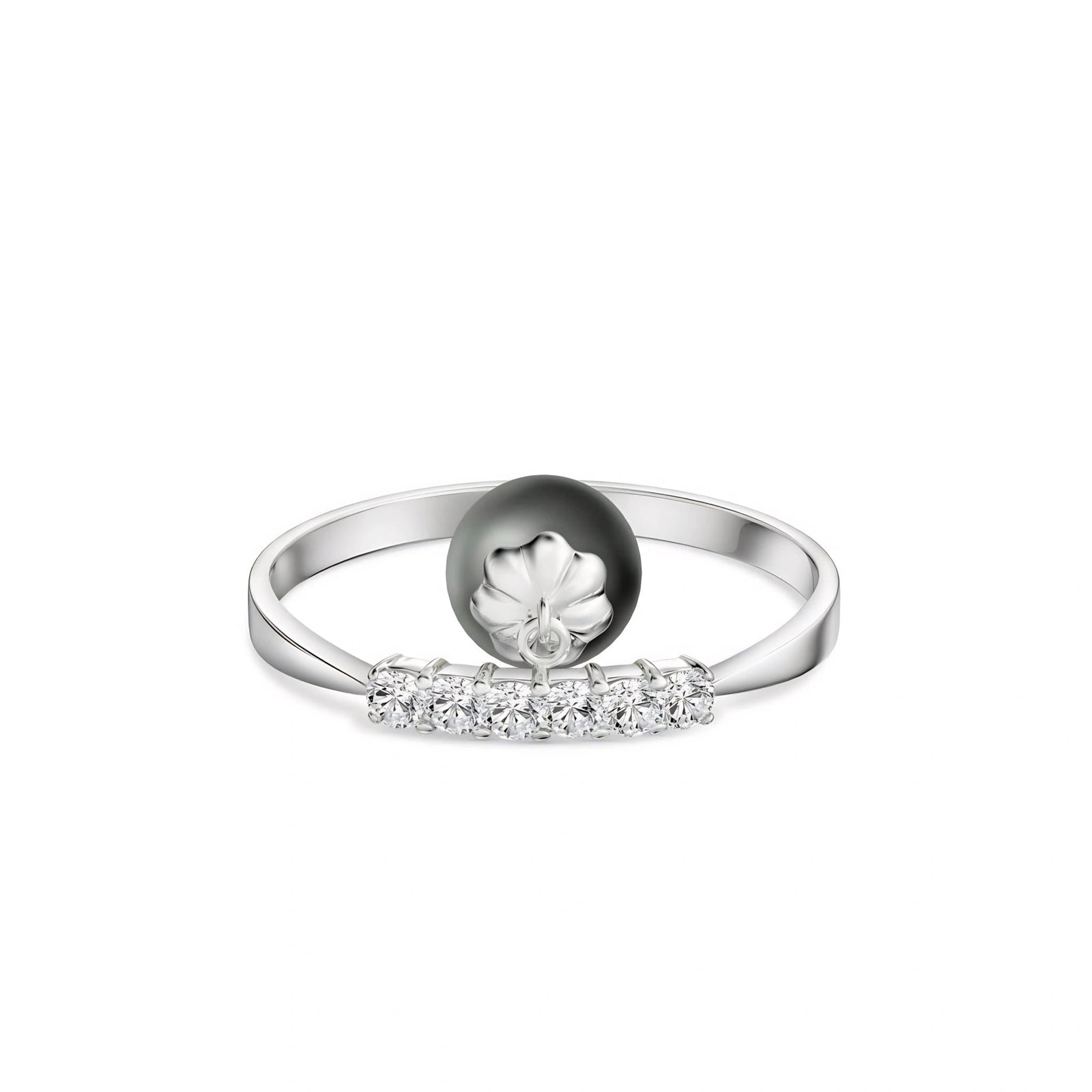 White Gold Black Pearl & Diamond — Vitalba
