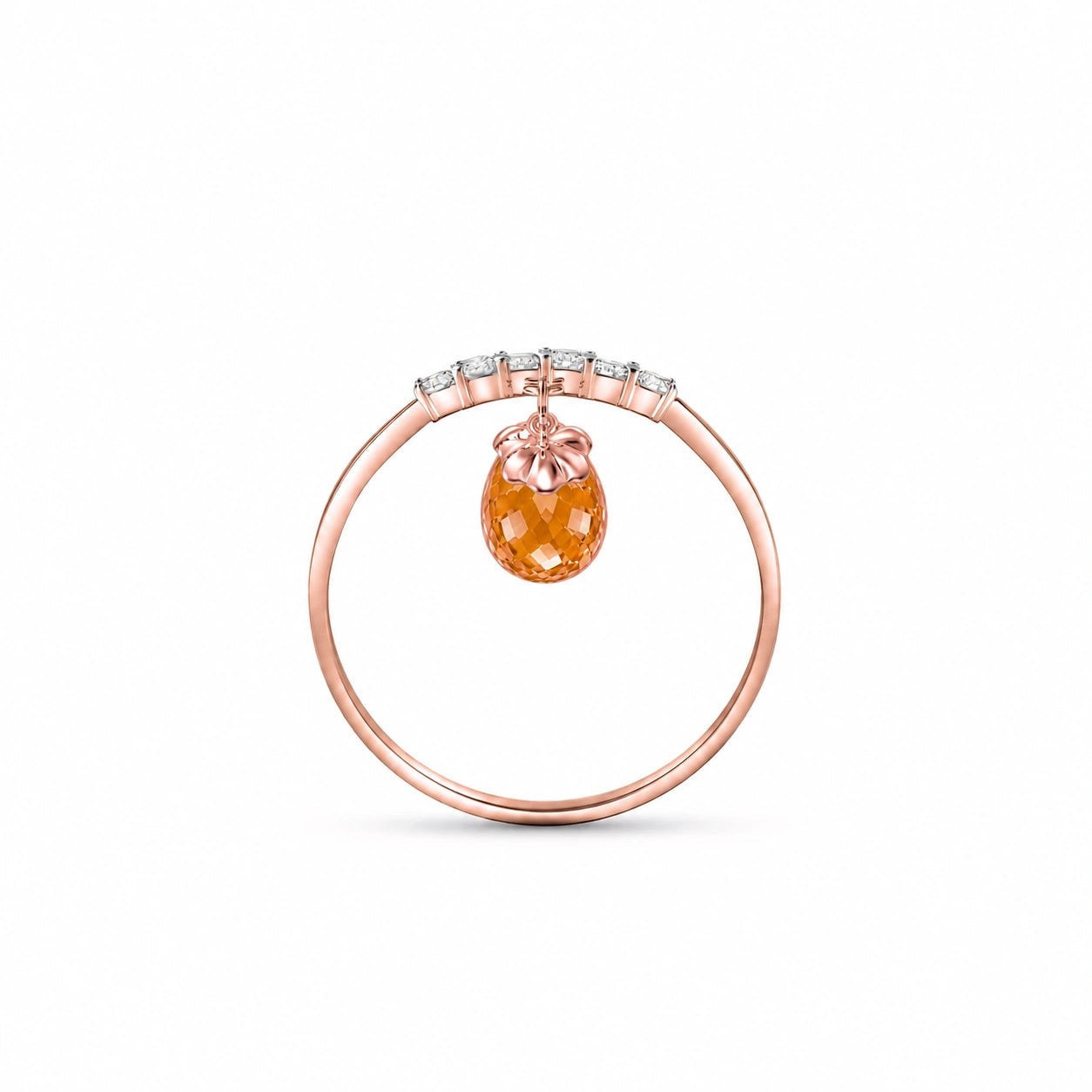 Rose Gold Citrine & Diamond — Vitalba