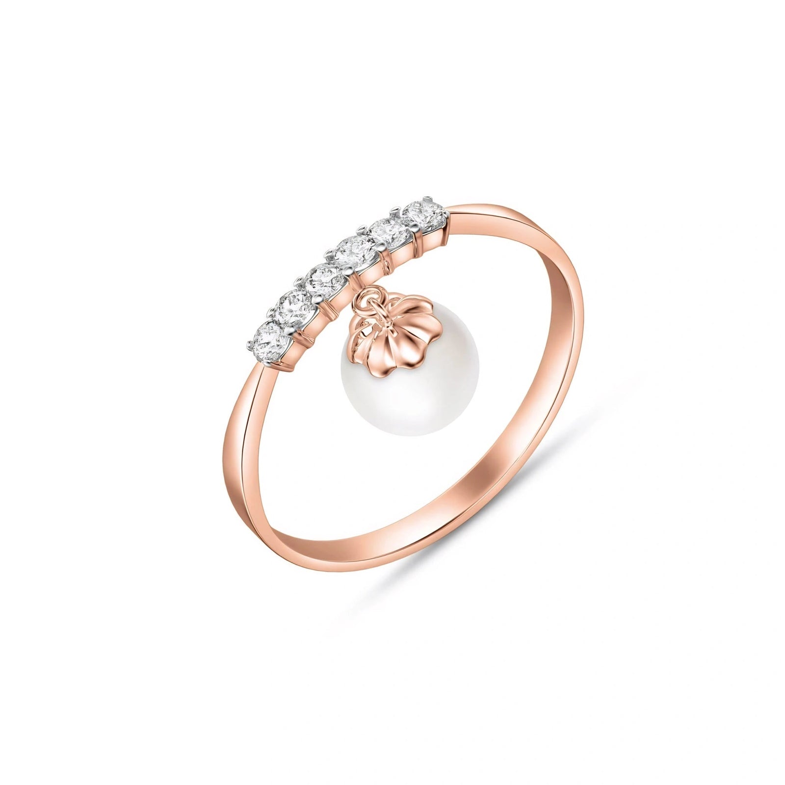 Rose Gold Pearl & Diamond — Vitalba