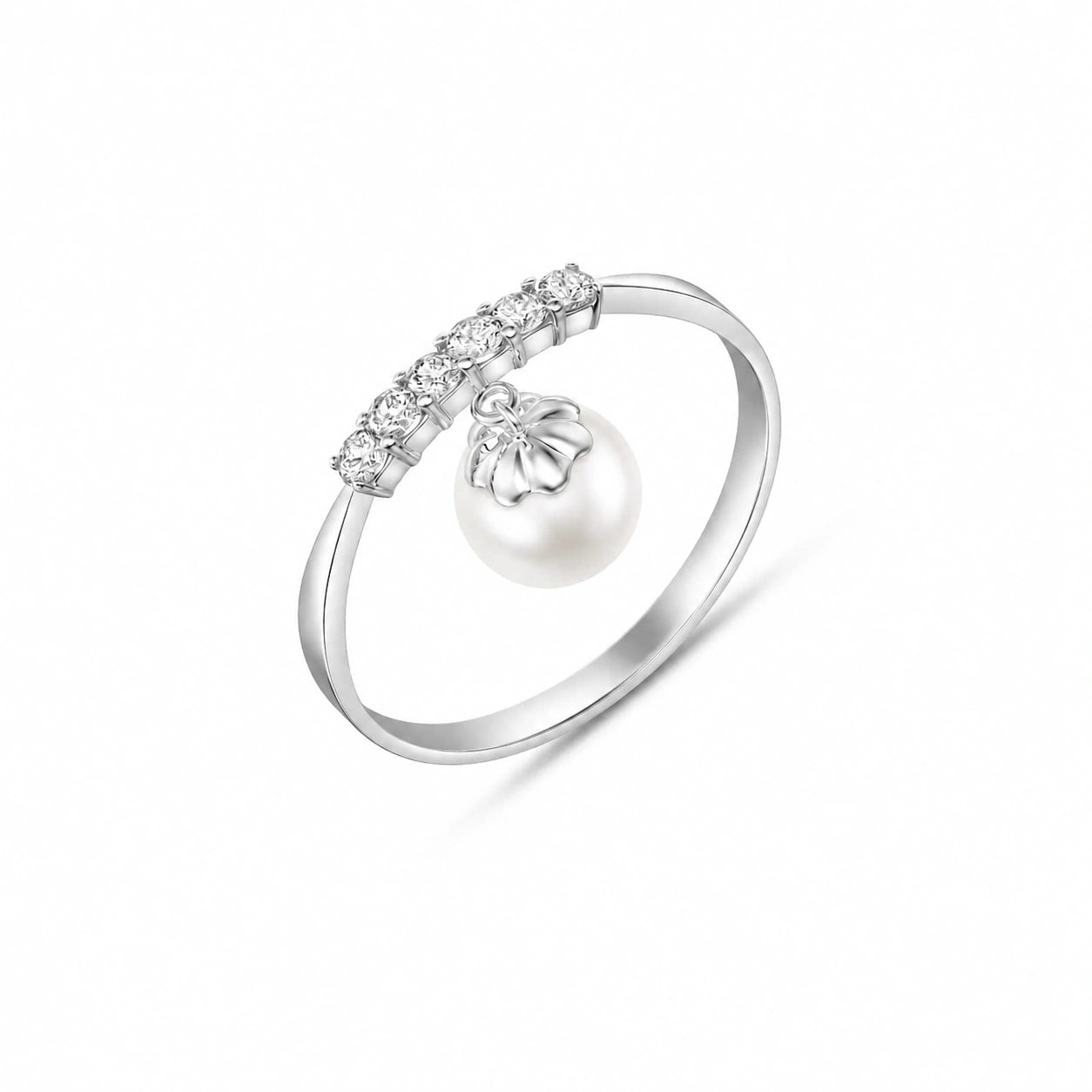 White Gold Pearl & Diamond — Vitalba