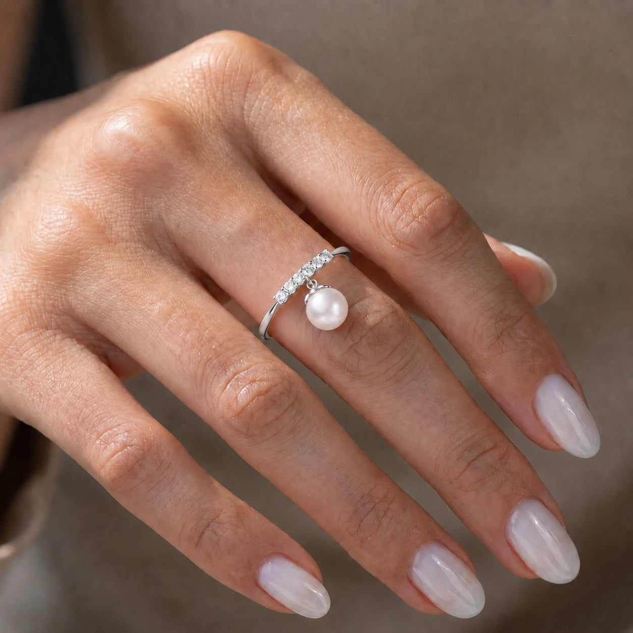 White Gold Pearl & Diamond — Vitalba