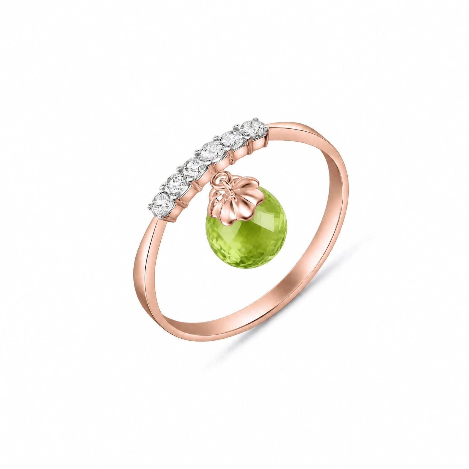Rose Gold Peridot & Diamond — Vitalba