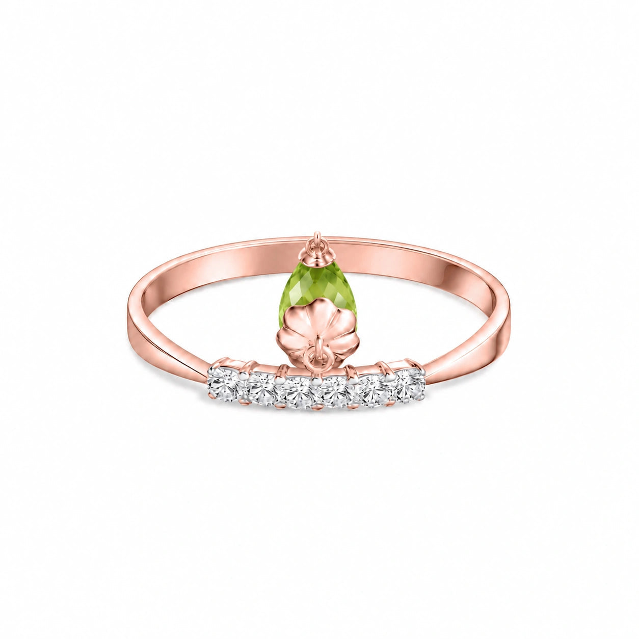 Rose Gold Peridot & Diamond — Vitalba